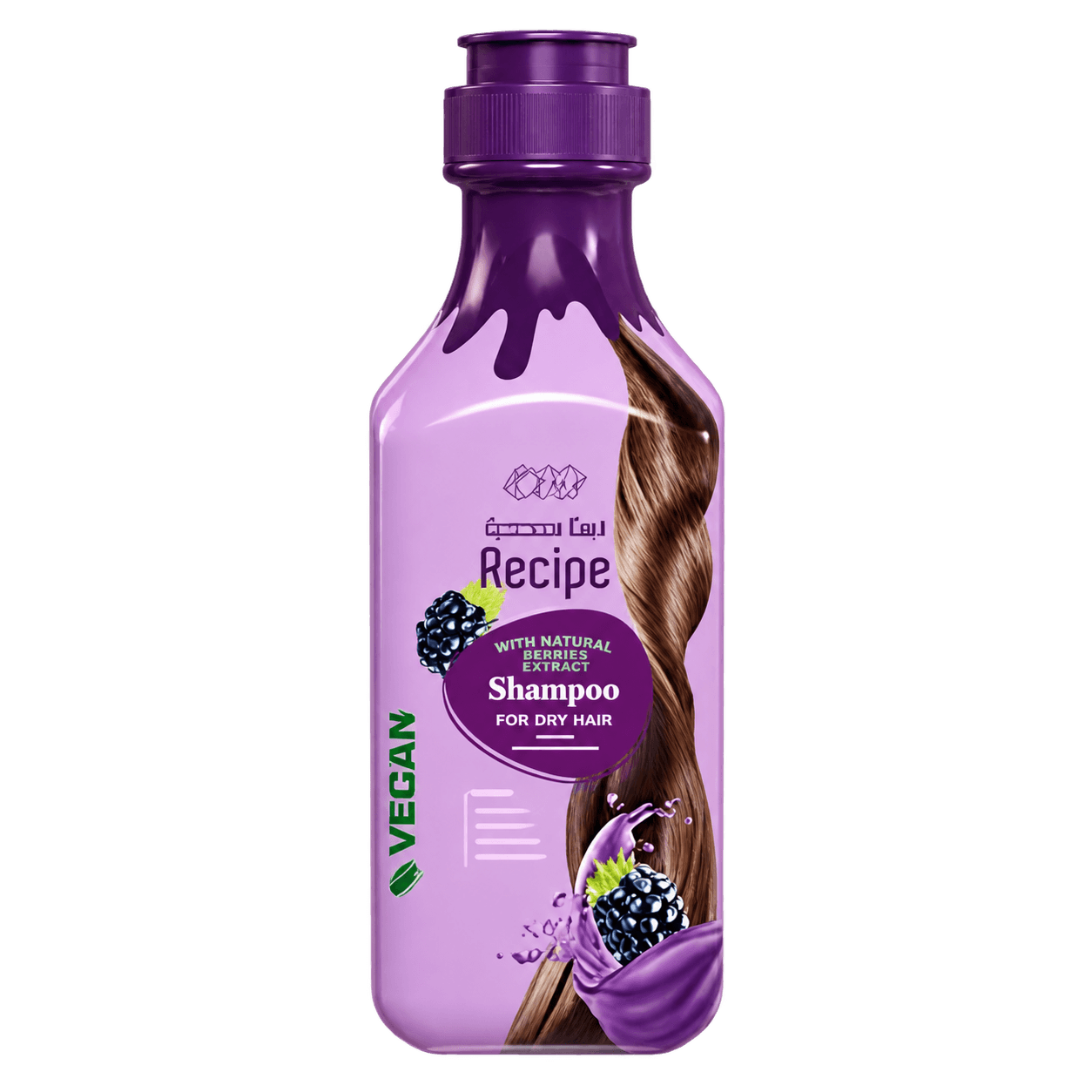 Eva Recipe Shampoo - Berries Scent, for Dry Hair 350ml