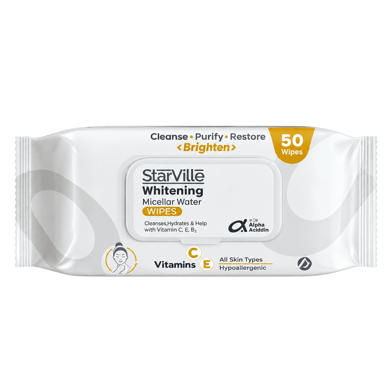 Micellar Water Wipes 50pcs