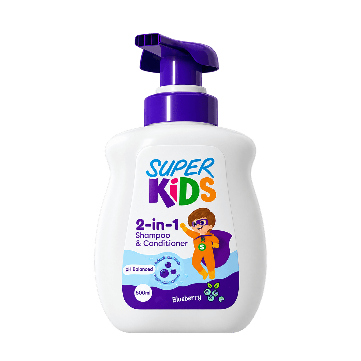 2-in-1 Shampoo & Conditioner - Blueberry 500ml