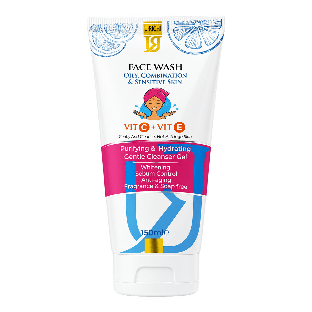 Face Wash - Oily & Sensitive Skin Cleanser Gel 150ml