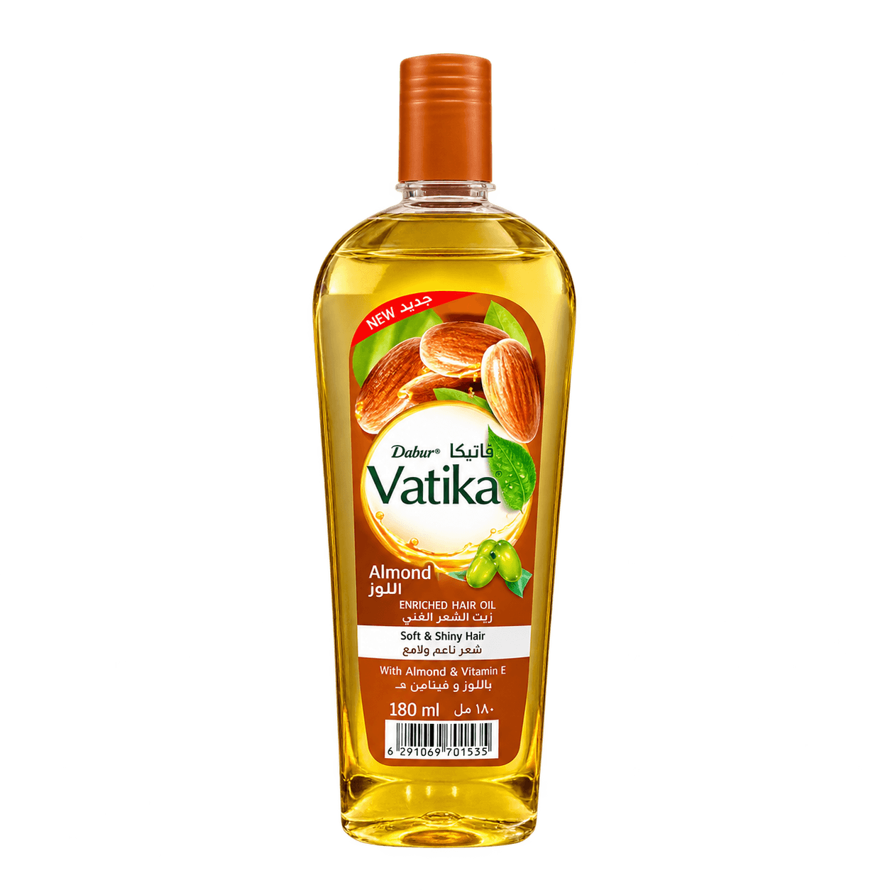 Hair Oil with Almond & Vitamin E 180ml