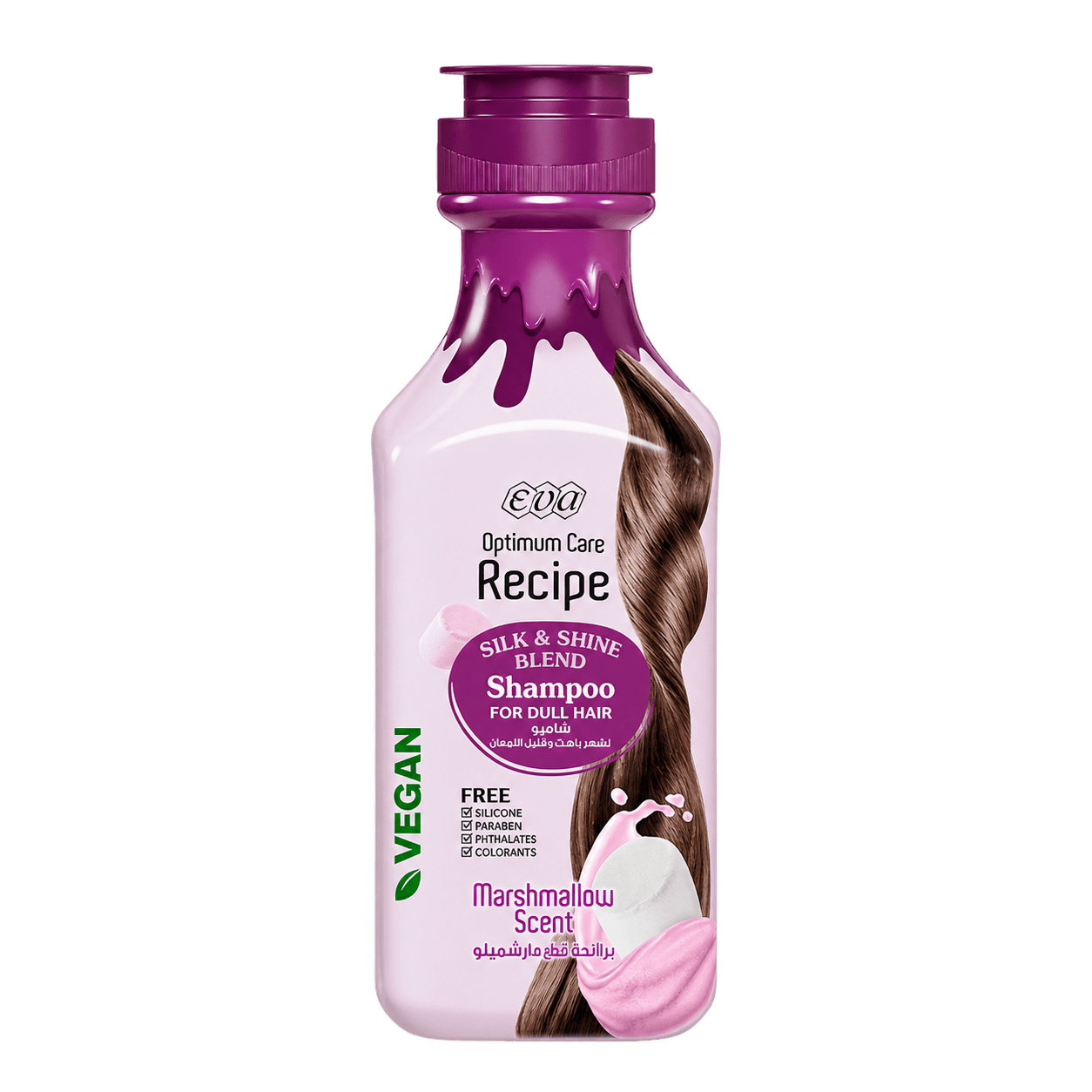 Eva Recipe Shampoo - Marshmallow Scent, for Dull Hair 350ml