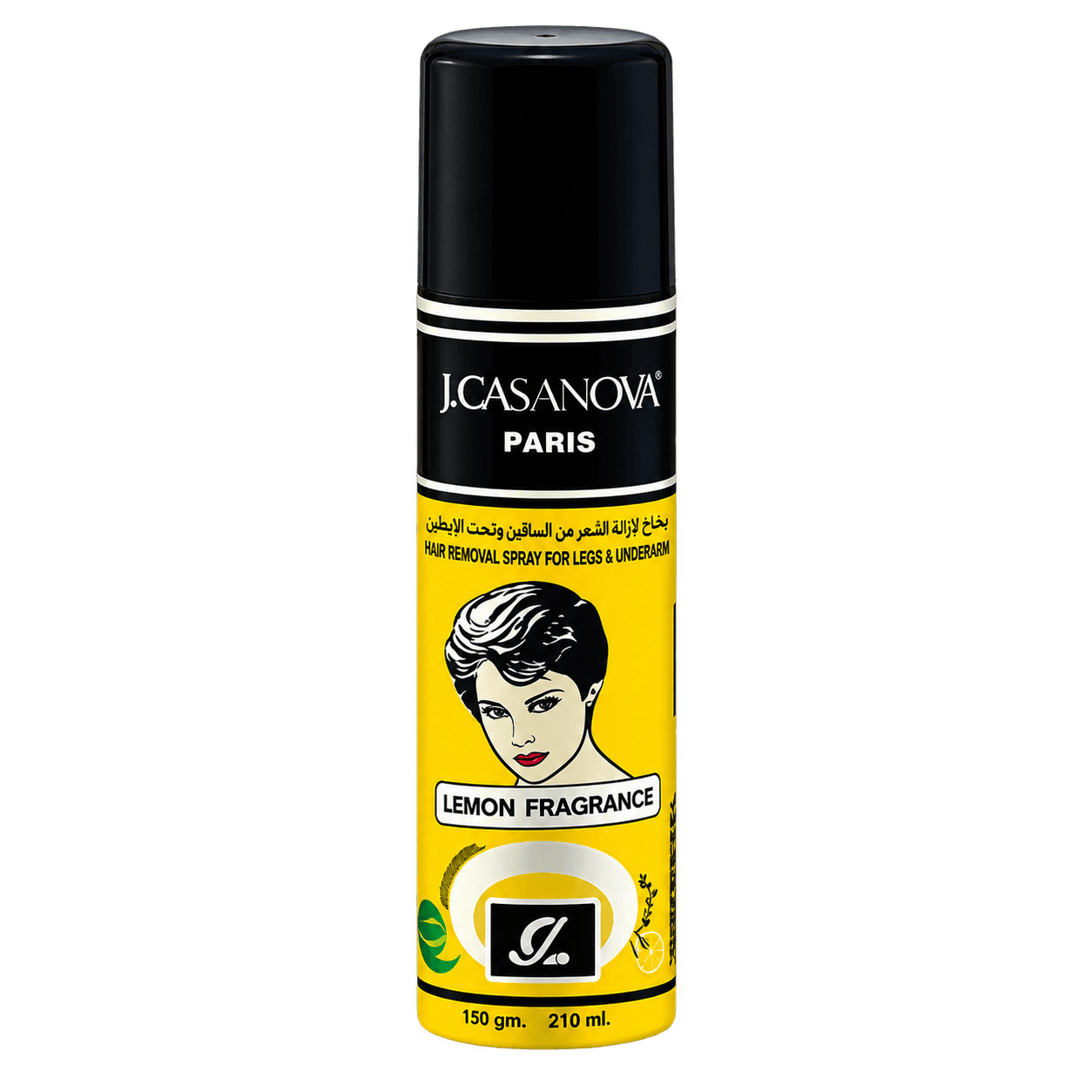 Hair Removal Spray - Lemon Scent, for Legs & Underarm