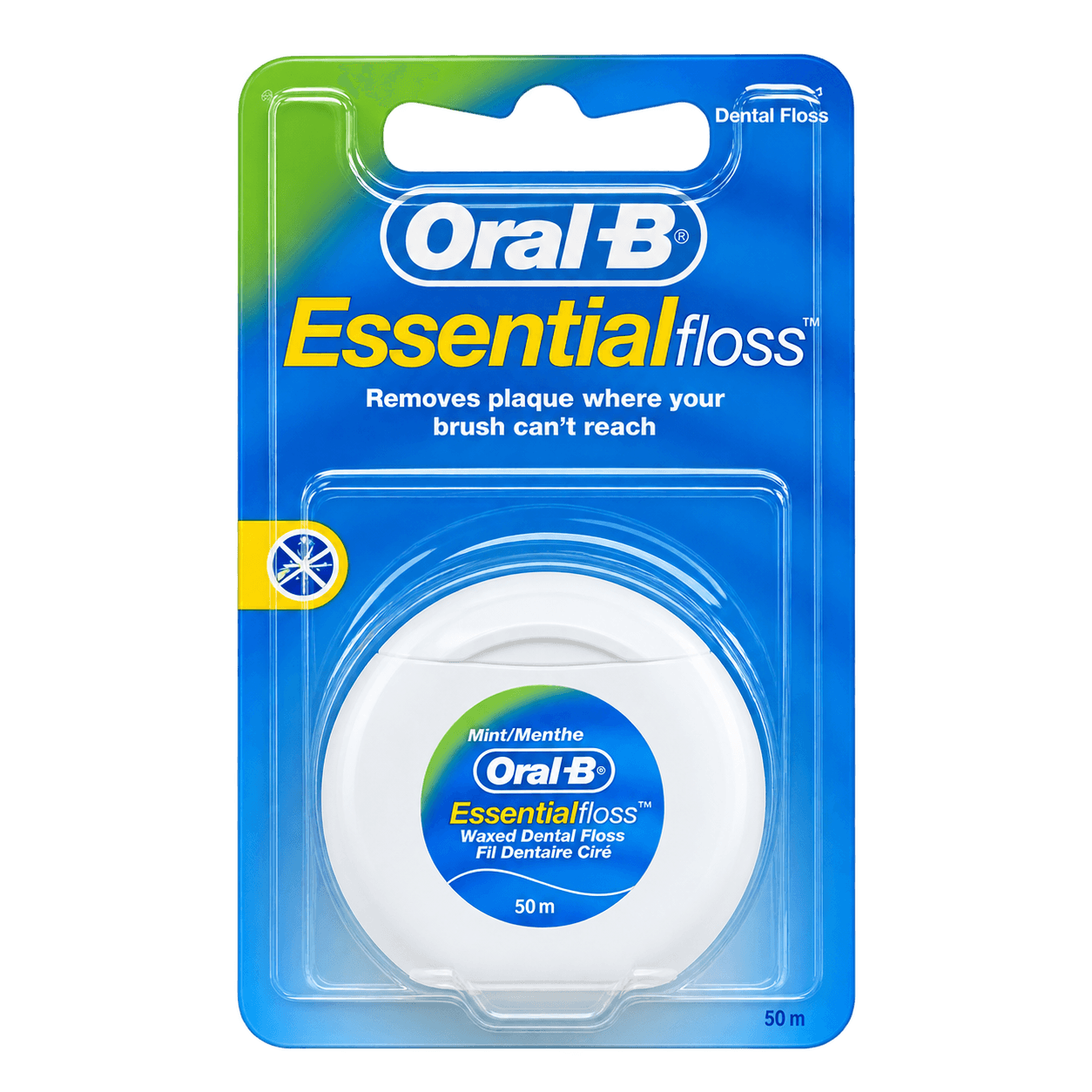 Essential Waxed Dental Floss - Mint Flavor (50m)