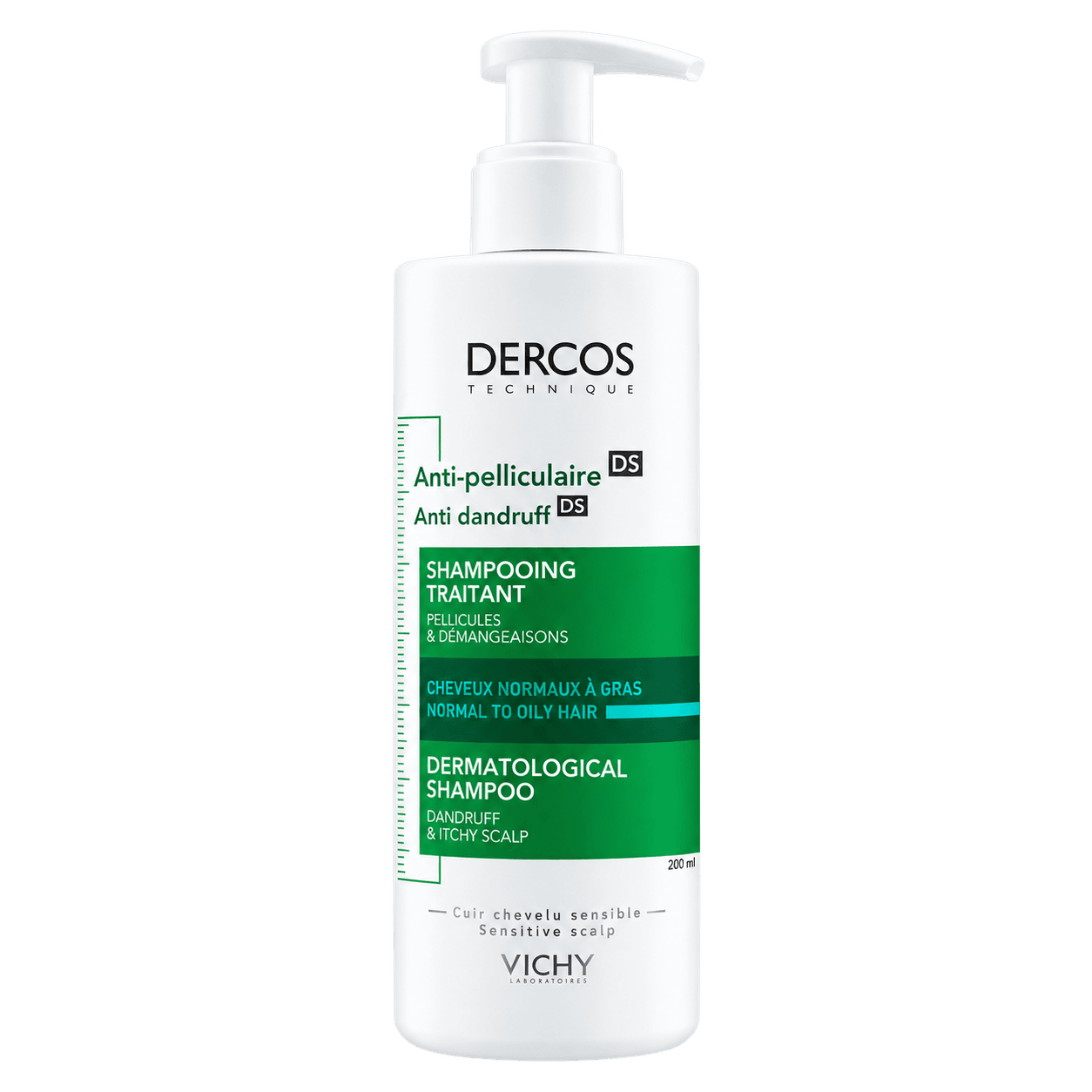 Dercos Anti-Dandruff Shampoo (with SE) for Normal to Oily Hair 200ml
